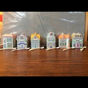 Lenox Village Condiment set.